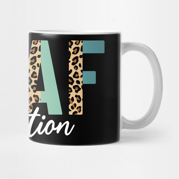 Deaf Education Half Leopard DHH Funny Deaf ASL Teacher by Boneworkshop